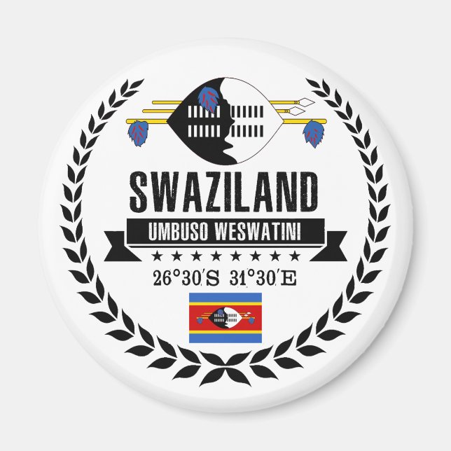 Swaziland Magnet (Framsidan)