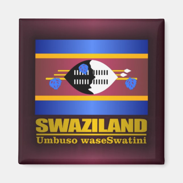 Swaziland Pride Magnet (Framsidan)