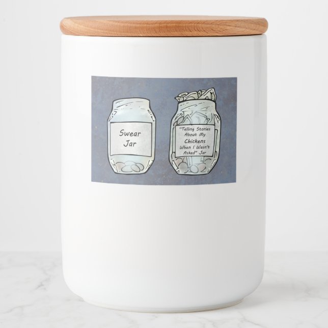 Swear Burk och Chicken Burk Mat Etiketter (Framsida)