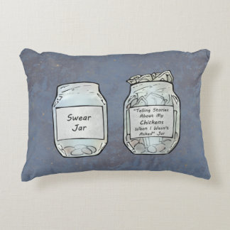 Swear Burk och Chicken Burk Prydnadskudde