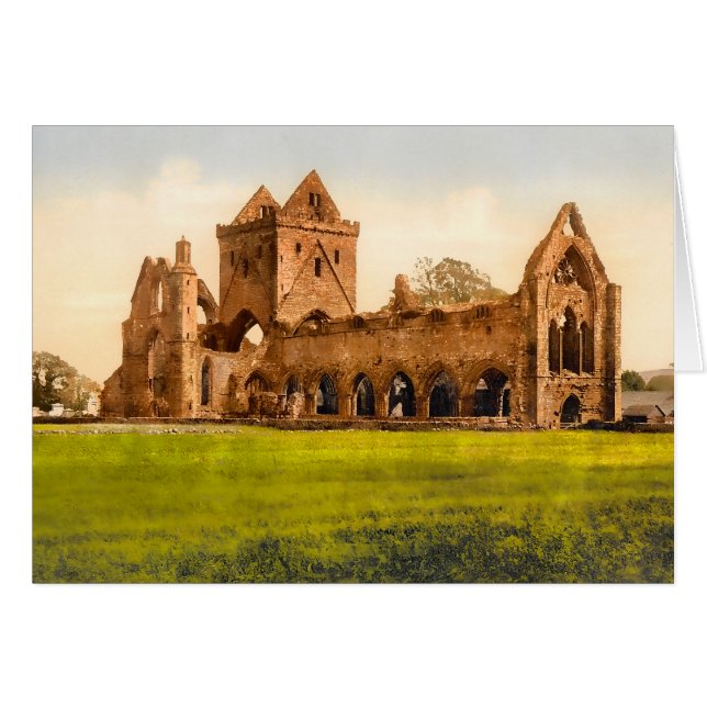 Swearing Abbey Dumfries Scotland OBS Kort (Framsidan Horizontal)