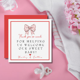 Swearing Bow Labor & Delivery NICU-sjukhus Tack Kort