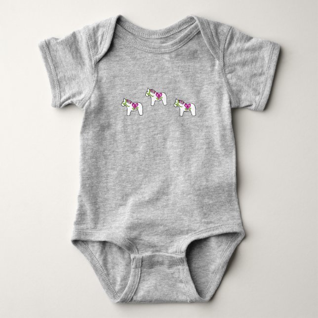 Swearing Dala Horse T Shirt (Framsida)