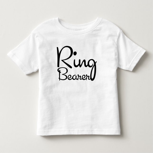 Swearing Ring Bearer Småbarn T-Shirt (Framsida)