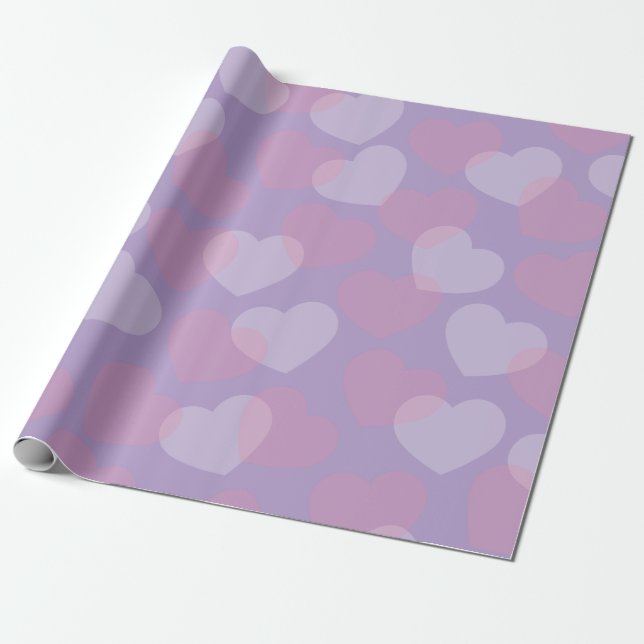 Swearing Sprinkle | Heart Mönster Wrapping Papper Presentpapper (Utrullad)