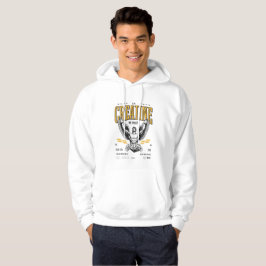 Sweat à capuche blanc Creatine Hoodie