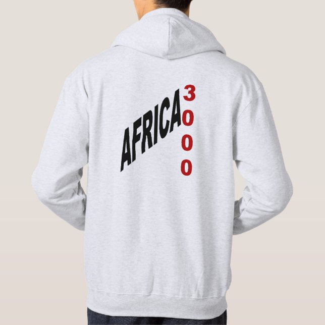 Sweat à capuche cendre  AFRICA 3000 Hoodie (Baksida)