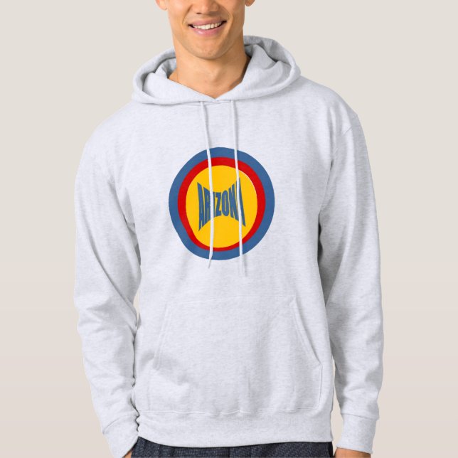 Sweat à capuche cendre  ARIZONA Hoodie (Framsida)