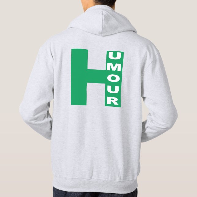 Sweat à capuche  cendre dos  Design HUMOUR Hoodie (Baksida)