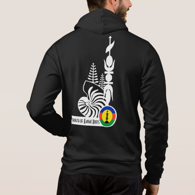Sweat à capuche Strength of Kanak Roots T Shirt (Baksida)