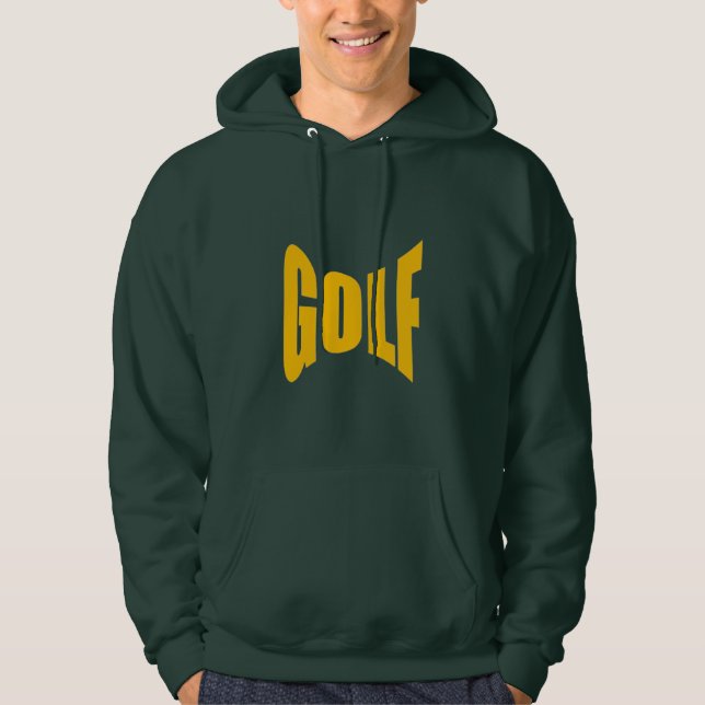 Sweat à capuche vert foret homme  GOLF Hoodie (Framsida)