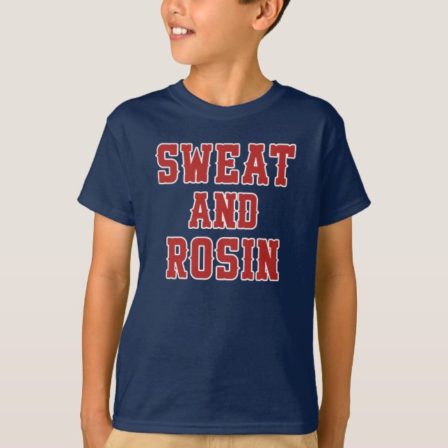 Sweat and Rosin - New York Baseball Player T Shirt (Framsida)