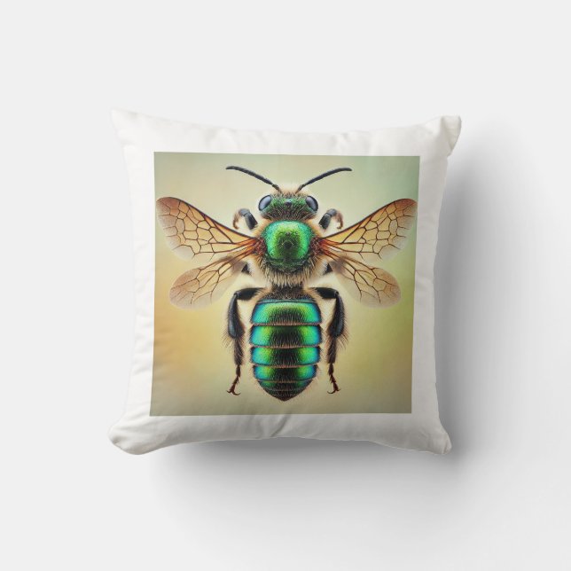 Sweat bee 210924IREF250 - Watercolor Kudde (Framsida)