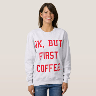 Sweat COFFEE Rouge - Femme T-shirt