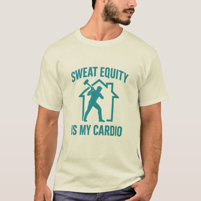 Sweat Equity är min Cardio Premium T Shirt (Framsida)