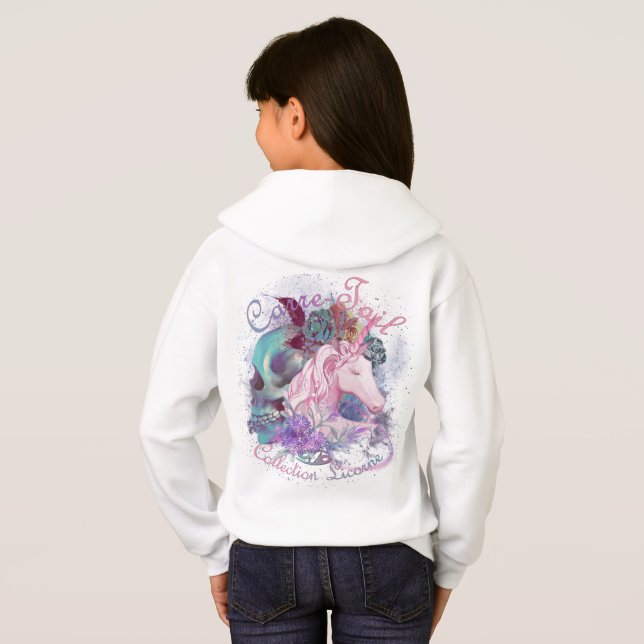 sweat fille licorne t shirt (Hel baksida)