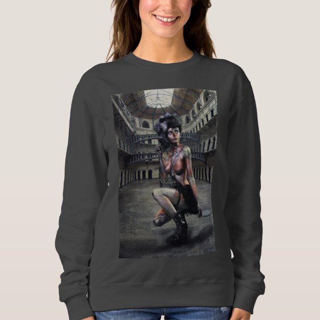 SWEAT Jeff Mougenot/ Black doll steampunk2 T Shirt (Framsida)