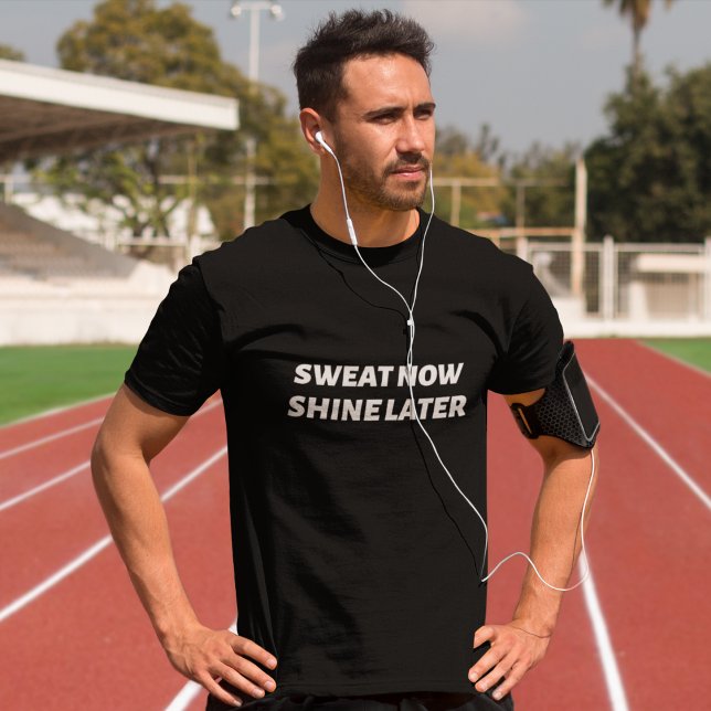 Sweat Now Shine Senare Workout T-Shirts (Skapare uppladdad)
