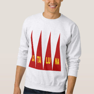 Sweat shirt cendre pour homme CATALUNA Lång Ärmad Tröja