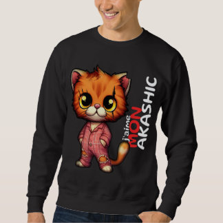 Sweat-Shirt Chat | J'aime Mon Akashic Lång Ärmad Tröja