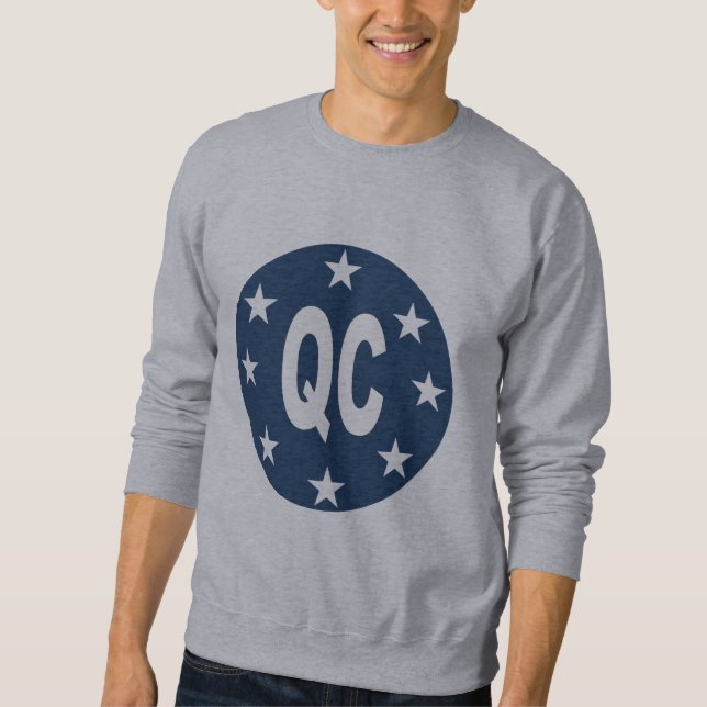 Sweat shirt gris  DESIGN QUEBEC Lång Ärmad Tröja (Framsida)