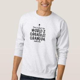 Sweater Men - World's Greatest Grandpa Lång Ärmad Tröja