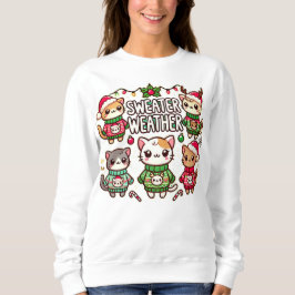 "Sweater Weather Cats - Mysigt jul" T Shirt