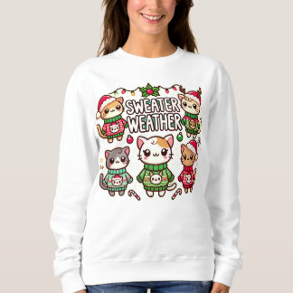 "Sweater Weather Cats - Mysigt jul" T Shirt