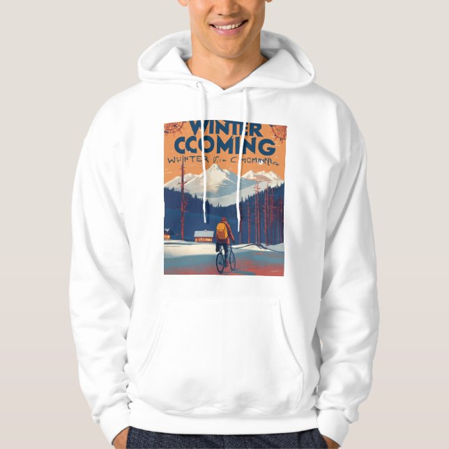 Sweater Weather Club Hoodie – Cozy Winter Fashion  (Framsida)