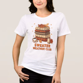 Sweater Weather Club T-shirt – mysig höstestetik