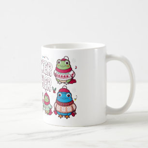 "Sweater Weather Frogs - Festive and Mysigt" Kaffemugg