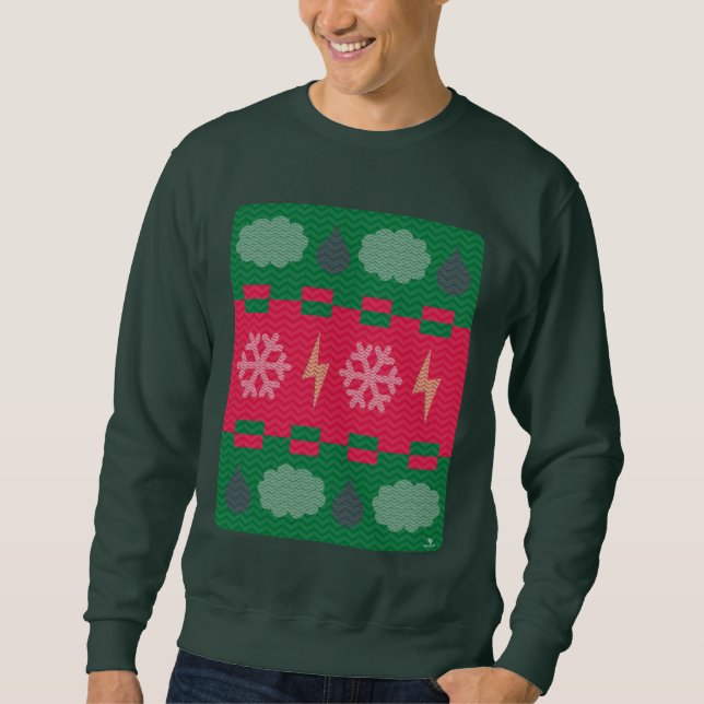  Sweater Weather Funny Holiday Design Lång Ärmad Tröja (Framsida)