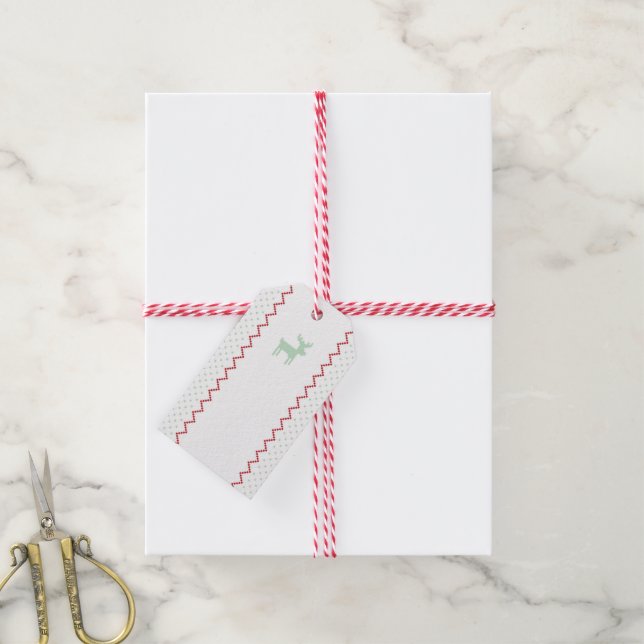 Sweater Weather Gift-Märkre Presentetikett (Med Snöre)