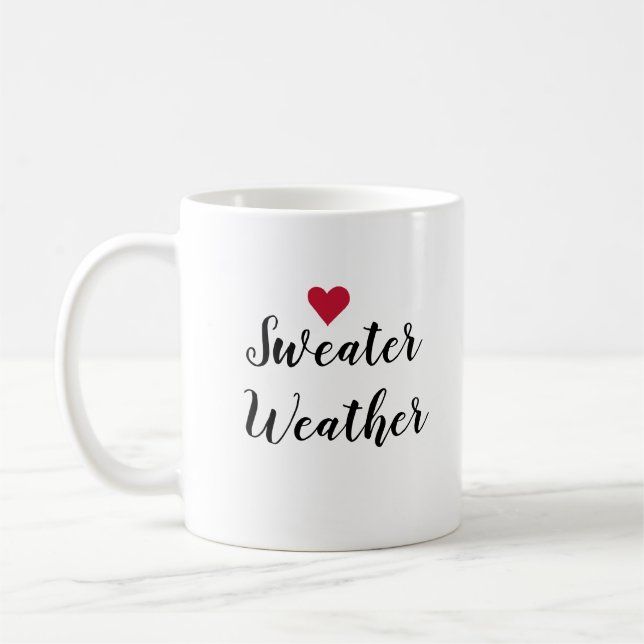 Sweater Weather Kärlek Kaffemugg (Vänster)