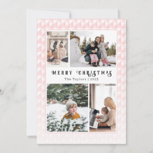 Sweater Weather Rosa jul - multifoto Julkort