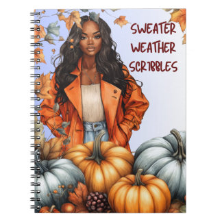 Sweater Weather Scribbles Notebook Anteckningsbok