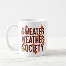 Sweater Weather Society Mysig höstsesongsdesign