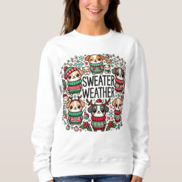 "Sweater Weather Valps - Festive Helgdag Hundar" T Shirt