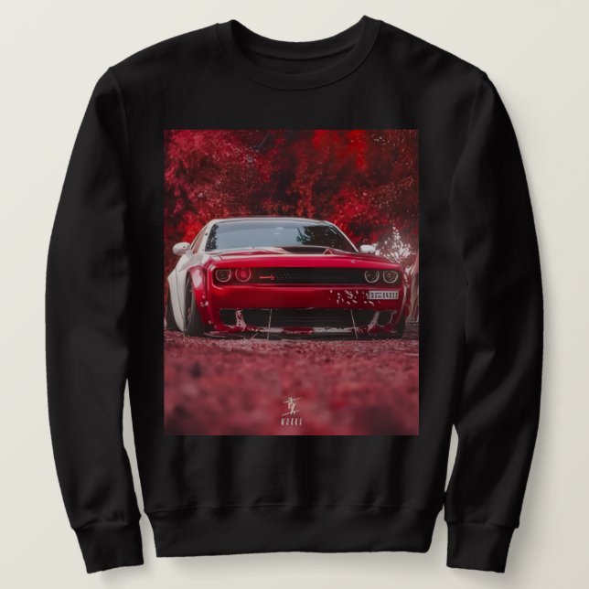 sweatshirt,car lång ärmad tröja (Design framsida)