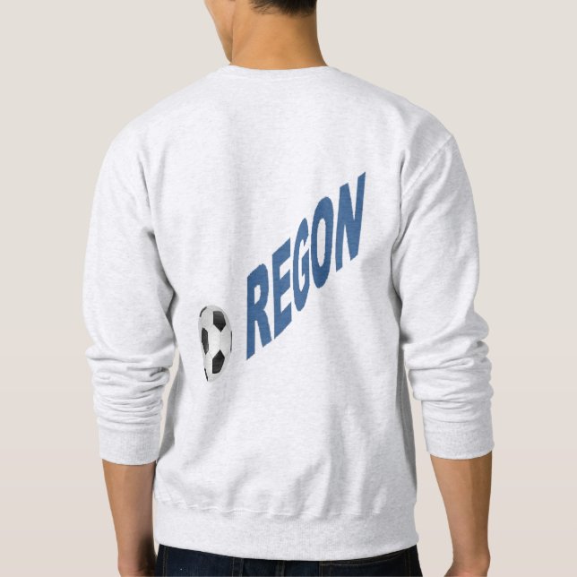 Sweatshirt  cendre dos homme DESIGN  OREGON  SPORT (Baksida)