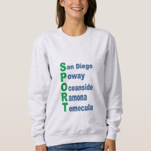 Sweatshirt cendre femme SPORT TOURISME CA T Shirt