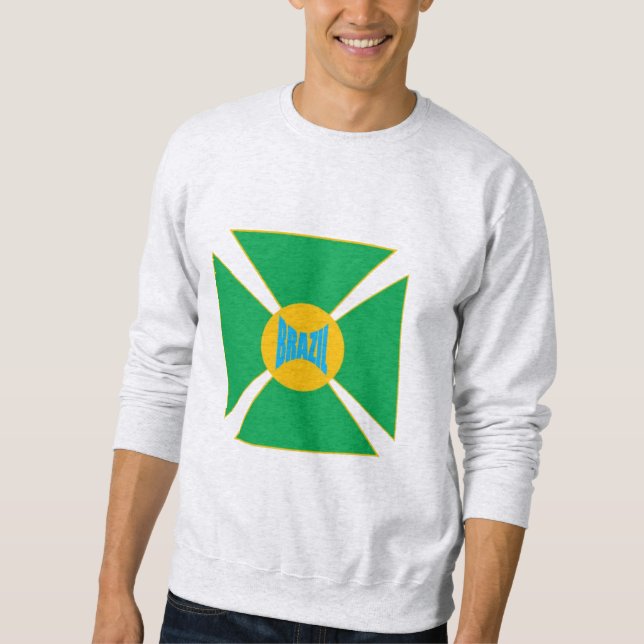 Sweatshirt cendre homme  DESIGN  BRAZIL  (Framsida)
