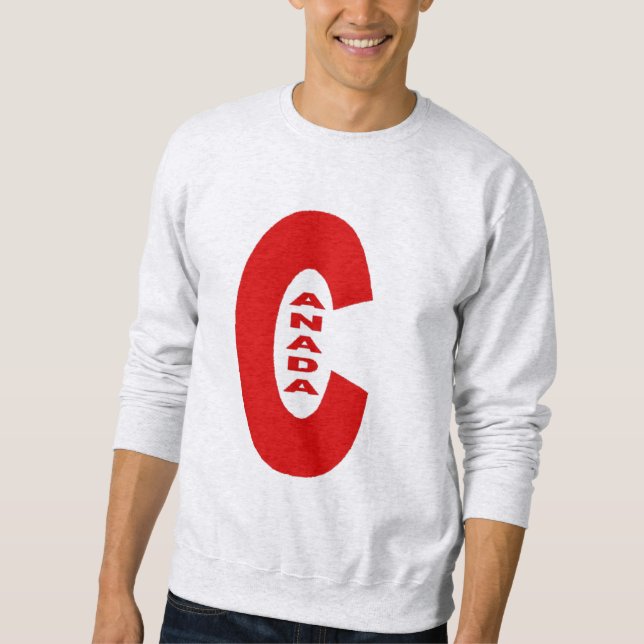Sweatshirt cendre homme  DESIGN  CANADA  (Framsida)