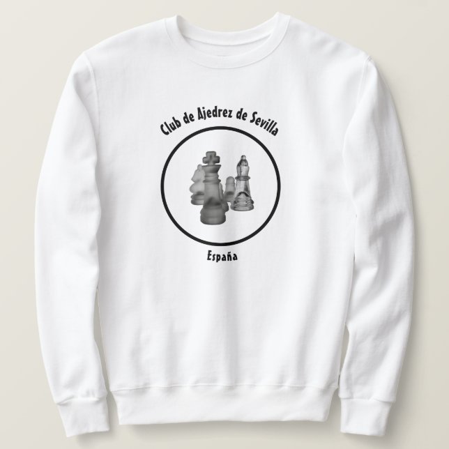 Sweatshirt Chess-Klubb (Design framsida)