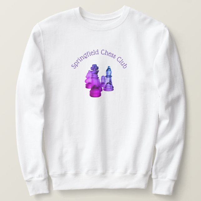 Sweatshirt Chess-Klubb (Design framsida)