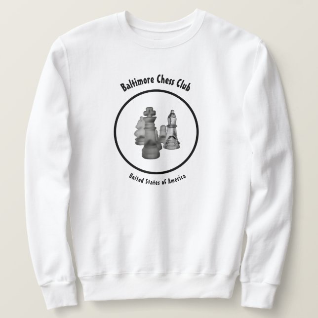 Sweatshirt Chess-Klubb (Design framsida)