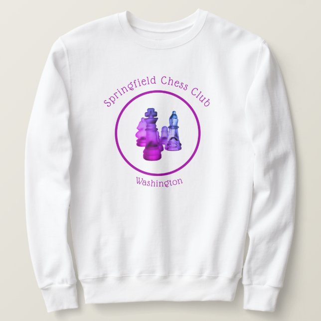 Sweatshirt Chess-Klubb (Design framsida)