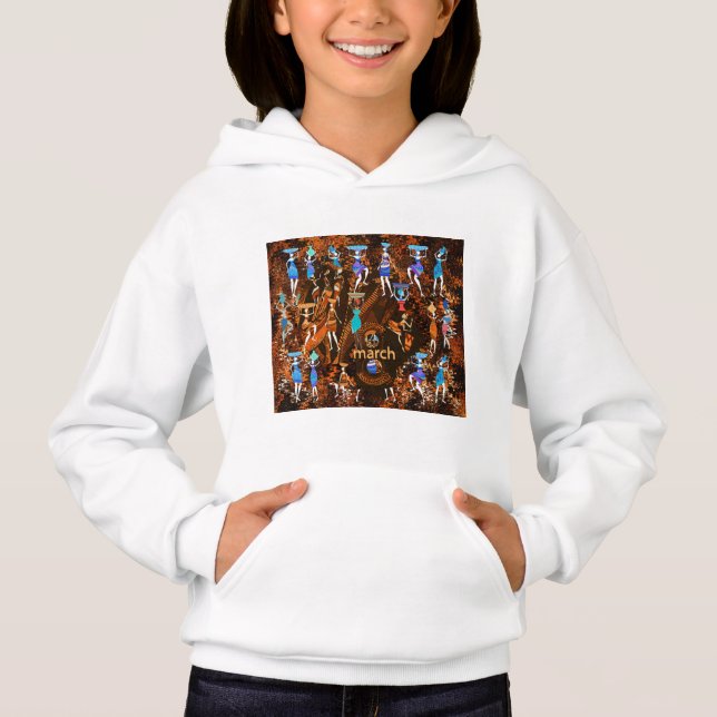Sweatshirt Echoes of Empowerment: March 8th T Shirt (Framsida)