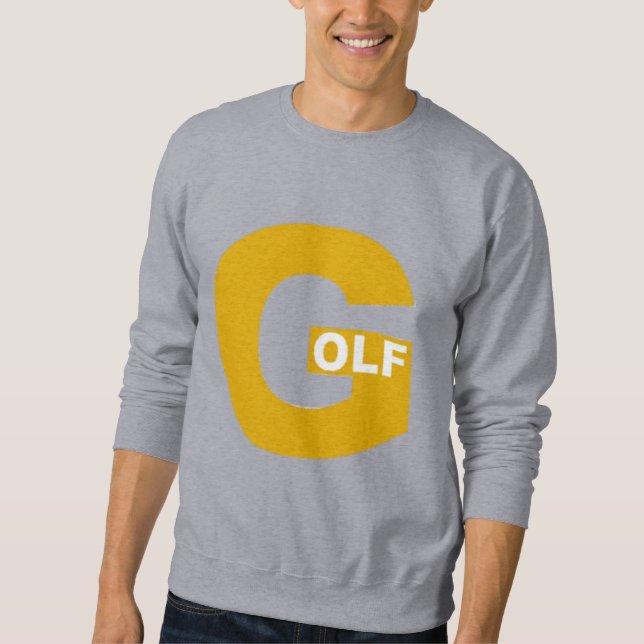  Sweatshirt   gris  homme  DESIGN  GOLF (Framsida)