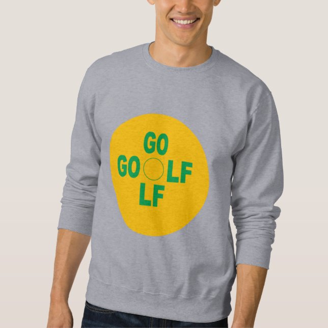 Sweatshirt gris  homme  SPORT  GOLF (Framsida)